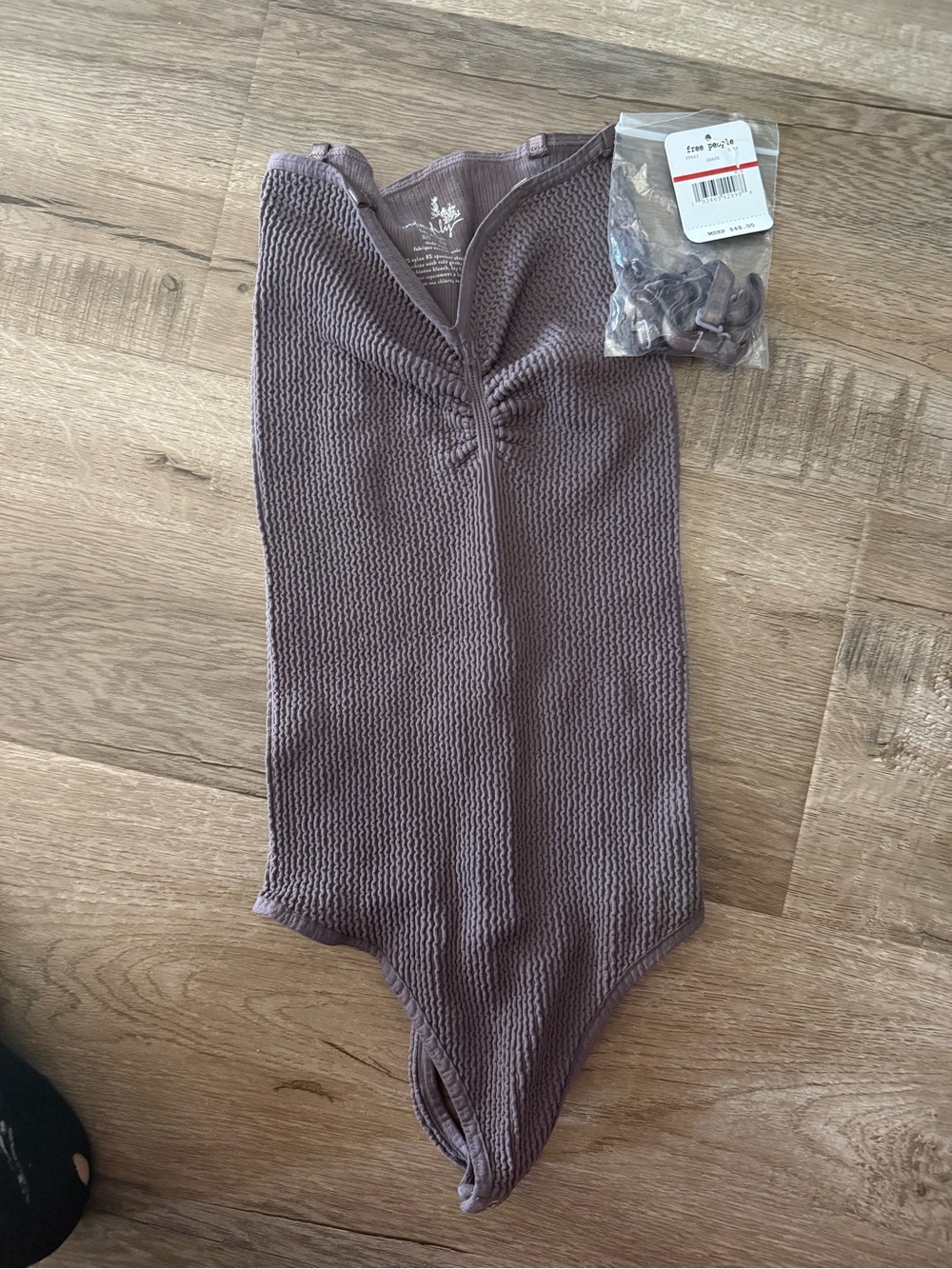Free People Kids Textured One-Piece in Mauve